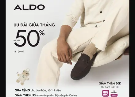 ALDO Ưu Đãi Giữa Tháng – Sale Đến 50%