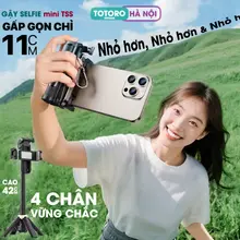Gậy chụp ảnh 3 chân Mini TSS Tripod điện thoại siêu gọn nhẹ Cao 42cm Cây chụp hình Bluetooth Selfie Quay phim Livestream