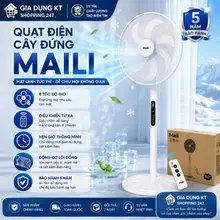 Quạt Điện Cây Đứng MAILI Cao Cấp 8 Tốc Độ Gió, Làm Mát Cực Nhanh, Kết Cấu Chắc Chắn, Điều Khiển Từ Xa, Hoạt Động Bền Bỉ