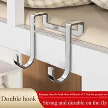 🌈🌈Móc treo đa năng inox 304 hình chữ s, treo áo khoác và đồ dùng nhà bếp, chất liệu thép không gỉ, gắn cửa tủ tiện lợi