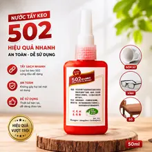 Nước Tẩy Keo 502 Chuyên Dụng 100ml – Dung Dịch Tẩy Sạch Vết Keo Trên Nhựa, Gỗ, Nhôm Nhanh Chóng