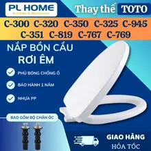 Nắp bồn cầu đóng êm cao cấp thay bồn cầu TOTO C819, C767, C769, C945, C350, C351, C300, C320, C325