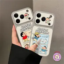 Ốp điện thoại minh họa hoạt hình Iphone 17 Pro Max iPhone 16 Pro 16 Plus skin 15 Pro Max cover silicone 14 Pro chống rơi 13 mẫu nữ full coverage Cửa sổ lớn KNTP