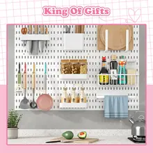Pegboard giá kệ decor trang trí để đựng đồ nhà bếp đa năng giá treo tường dụng cụ King of Gifts