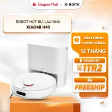 Robot hút bụi lau nhà Xiaomi H40 - Lực hút 10.000Pa - Dung lượng pin 5200mAh - Hệ thống dẫn đường LDS