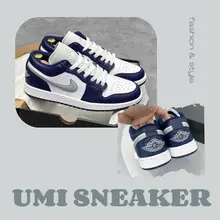 (Tăng 1 size) Giày Thể Thao Cổ Thấp, Giày Sneaker Navy Sọc Xám Phong Cách Thời Trang Nam Nữ