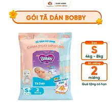 [QUÀ TẶNG KHÔNG BÁN] Gói Tã Dán Sơ Sinh BOBBY Giảm Poo Dính Da Siêu Khô Thoáng Size S - T08