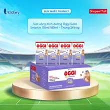 [THÙNG 24 HỘP] Sữa uống dinh dưỡng Oggi Gold Smartie phát triển trí não, hỗ trợ hấp thu - Hộp 110ml/180ml