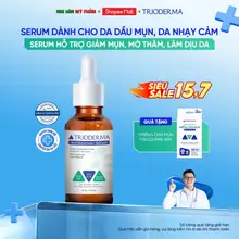 Serum Trioderma ActiBalance+ 30ml Giảm Mụn Mờ Thâm Sáng Da với Niacinamide & Zinc PCA Cho Da Dầu Mụn