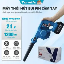 Máy Thổi Hút Bụi Pin Cầm Tay Công Suất Lớn 2 Trong 1 Có Thể Tháo Rời Dùng Chân Phổ Thông Thổi Lá Bụi Công Nghiệp 912