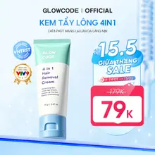 Kem tẩy lông 4in1 Glowcode tẩy lông tay chân vùng kín nách tẩy lông an toàn dịu nhẹ không đau rát triệt lông 70g