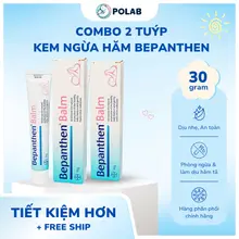 COMBO 2 TUÝP Kem chống hăm Bepanthen Balm chính hãng tuýp 30g, kem ngừa hăm hiệu quả cho bé sơ sinh