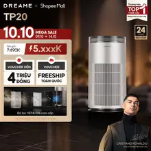 Dreame TP20 Máy lọc không khí & formaldehyde | Màng lọc HEPA H14 Cao Cấp | Tuổi thọ màng lọc đến 5 năm | BH 24 tháng
