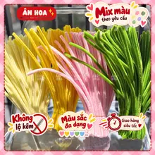 (100 Sợi) Kẽm Nhung 8mm Mềm Mịn Làm Đồ Thủ Công, Làm Hoa DIY