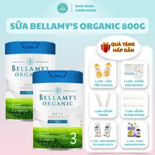 (DEAL COMBO 2,3 LON) Sữa Công Thức Bellamy's Organic A2 Cho Bé Số 1, 2, 3, 4 (800g)