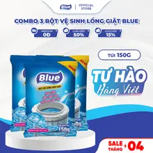 [Combo 3] Bột Tẩy Lồng Blue 150g, Đánh Bay Nấm Mốc, Diệt Khuẩn, Tăng Tuổi Thọ Máy Giặt