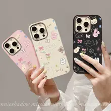 Dành Cho Oppo A6X A18 A7 A35 A12 A17K A77 A38 A15 A54 A58 A57 A55 A11 A3s A16 A9 A17 A53 A52 A98 A74 A76 A78 A5s A15s A5 Reno 15 Ốp Lưng Hoa Hình Thỏ Mèo Con Bướm Trái Tim Tình Yêu