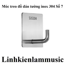 Combo 5 Móc Treo Đồ Inox 304 Số 7 D200 Và Set 10 Móc Dán Tường Chịu Lực 20kg Màu Vàng