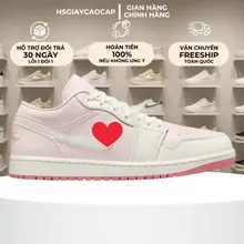 [ Best Quality ] Giày Sneaker Nữ Cổ Thấp Màu Trắng Hồng Full Box