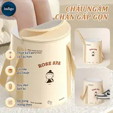 Xô Vải Ngân Chân Giữ Nhiệt Gấp Gọn,Túi ngâm chân dùng trong gia đình,Bồn ngâm chân chống rò rỉ,chịu nhiệt,không mùi