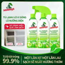 ​​[MUA 2 TẶNG 1] Seaways Nước tẩy rửa đa năng cho thú cưng, sạch bẩn, kháng khuẩn, lưu hương Nước tẩy rửa đa năng, Thích hợp cho đồ nội thất, Xe hơi, Tủ lạnh, Lò vi sóng, Nồi cơm điện, Bàn ăn