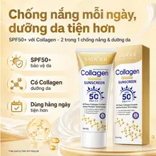 Kem Chống Nắng SADOER Collagen Sunscreen SPF50+ PA+++ Dưỡng Da 2 Trong 1 Nâng Tone Bảo Vệ Da 50g D46