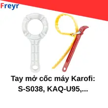 Tay vặn cốc máy lọc nước Karofi S-S038, U03, U05, U95, P95, O-p1310, O07, U10, D52, I55, N69..