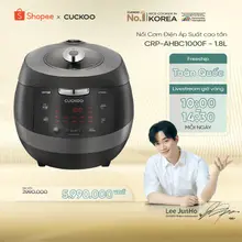 Nồi Cơm Điện Tử Áp Suất Cao Tần Cuckoo 1.8 Lít CRP-AHBC1000F- Lòng nồi X-Wall Black cao cấp- bảo hành 1 năm
