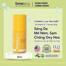 Serum Timeless Vitamin C Tinh Khiết (LAA) 20%+ E + Ferulic Acid 30ml Dưỡng Trắng Da Giảm Thâm