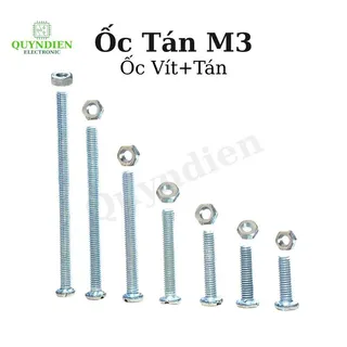 Ốc vít tán 3ly thân M3 dài 1cm/1.2cm/1.5cm/2cm/3cm/4cm/5cm-linh kiện điện tử QUỲNH DIỄN