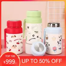 [Giá Tốt] Bình nước giữ nhiệt 2 lớp họa tiết Lucky 1000ml có lõi lọc trà và quai xách giữ nhiệt inox316