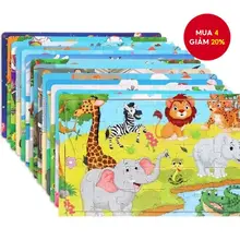 30 Mảnh Gỗ Ghép Hình 3d Xếp Hình Trẻ Em Hoạt Hình Xe Động Vật Xếp Hình Trò Chơi Bé Học Tập Sớm Đồ Chơi Giáo Dục Kỹ Năng Nuôi Dạy Con