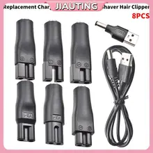 Jiauting 8 Chiếc Dây Nguồn 5V Sạc Thay Thế USB Adapter Cáp DC Chuyển Đổi Đa Năng Cho Mọi Loại Máy Cạo Râu Điện Cắt Tóc Jiauting