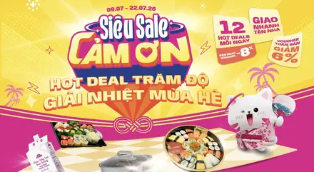 AEONESHOP Siêu Sale Cảm Ơn – Top 12 Siêu Phẩm Trong Ngày
