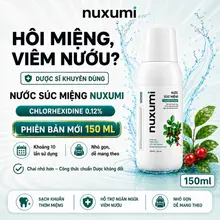 Nước Súc Miệng Nuxumi Giảm Hôi Miệng, Viêm Nướu, Hơi Thở Thơm Mát Chai 150ml