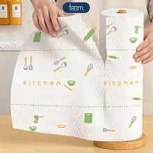 Cuộn 100-200 Khăn Giấy Vải Lau Đa Năng, Lau Bếp, Lau Chén Bát, Có Thể Tái Sử Dụng, Siêu Thấm Hút.