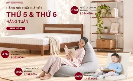 MUJI Ưu Đãi Thứ 5 & Thứ 6 Hằng Tuần Trên Website
