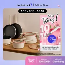 Bộ 3 Nồi/Chảo Chống Dính Suit Bric LocknLock pot dùng được bếp từ, bếp gas, bếp hồng ngoại và bếp điện
