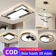 Đèn trần đèn trần  Đèn ốp trần đen đèn LED 3 chế độ ánh sáng trang trí nội thất phòng khách phòng ngủ