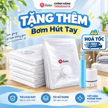[TẶNG TÚI HÚT ĐƠN 200K] Túi hút chân không quần áo, chăn bông, chính hãng Pihome, cho vali du lịch - tủ đồ
