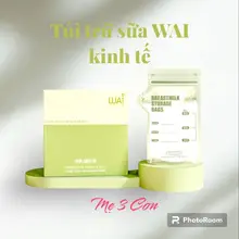 (1hộp tặng 1bút)Túi trữ sữa WAI 100ml, 150ml, 200ml hộp 30 túi nhựa PET & PE nguyên sinh an toàn, chống tràn, chống bung