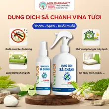 Dung Dịch Sả Chanh Vina Tươi Khử Mùi, Đuổi Muỗi, Làm Thơm Phòng & Máy Lạnh (100ml / 500ml)