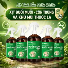 (An toàn cho trẻ) Xịt Đuổi muỗi và Côn Trùng Từ Tinh Dầu Thiên Nhiên AroMazz Chai Lớn 300ml