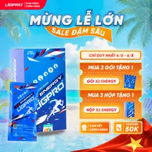 X2 Energy LIGPRO, Thức Uống Thể Thao Bổ Sung Năng Lượng Bù Nước Bù Điện Giải Hộp 10 Gói x 24g
