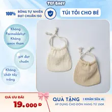 Túi đựng tỏi, lì xì cho bé bông tự nhiên an toàn mềm mại cho da bé Tef store