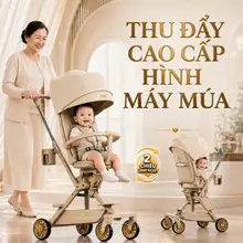 MiniBear Xe Đẩy Em Bé Mẫu Mới, Xe Đẩy Tầm Nhìn Cao, Có Thể Ngồi Có Thể Nằm,2 Chiều, Gấp Gọn, Xe Đẩy Cho Bé,Xe Nôi Em Bé