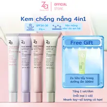 Za Kem Lót & Chống Nắng All-in-One 35g – Nâng Tone Kiềm Dầu Dưỡng Da Che Khuyết Điểm