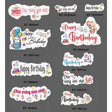 Banner Chúc Mừng sinh nhật,Happy birthday,trang trí bánh kem,giỏ quà...