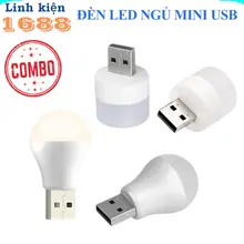 [GIÁ COMBO] Đèn ngủ Led mini cổng USB siêu sáng nhỏ gọn tiện dụng