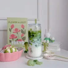 [Ghi Chú Nắp] Ly Thủy Tinh Thiết Kế 600ML, Ly thủy tinh chịu nhiệt cao, Ly thuỷ tinh có nắp, Quà tặng LILY LY THỦY TINH